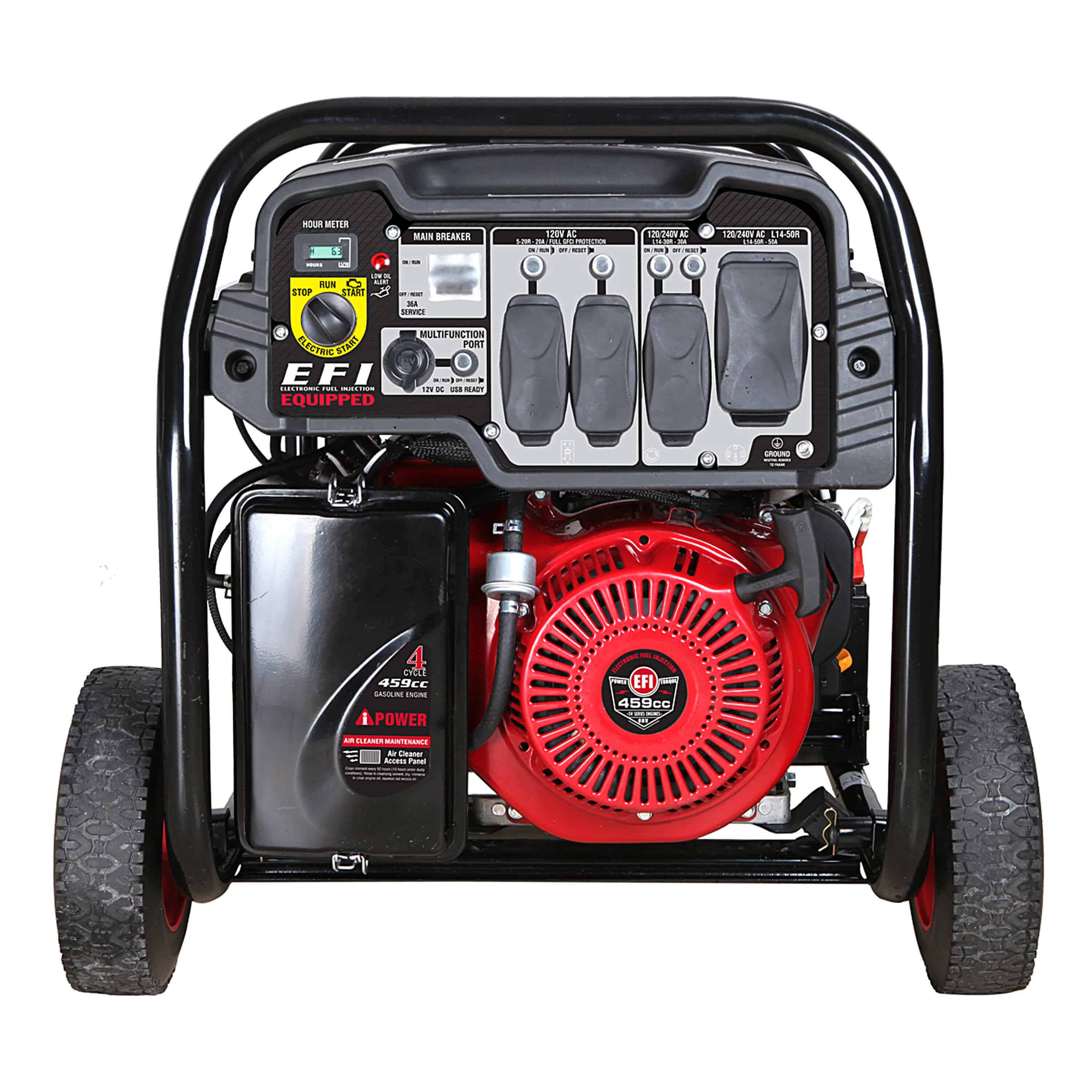 A-iPower SUA13000EFI 10000W/13000W Low THD Electric Start Gas Generator New