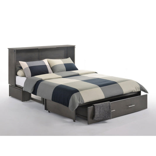 Night and Day Furniture Sagebrush Queen Murphy Cabinet Bed Complete - MUR-SAGB-QEN-STW