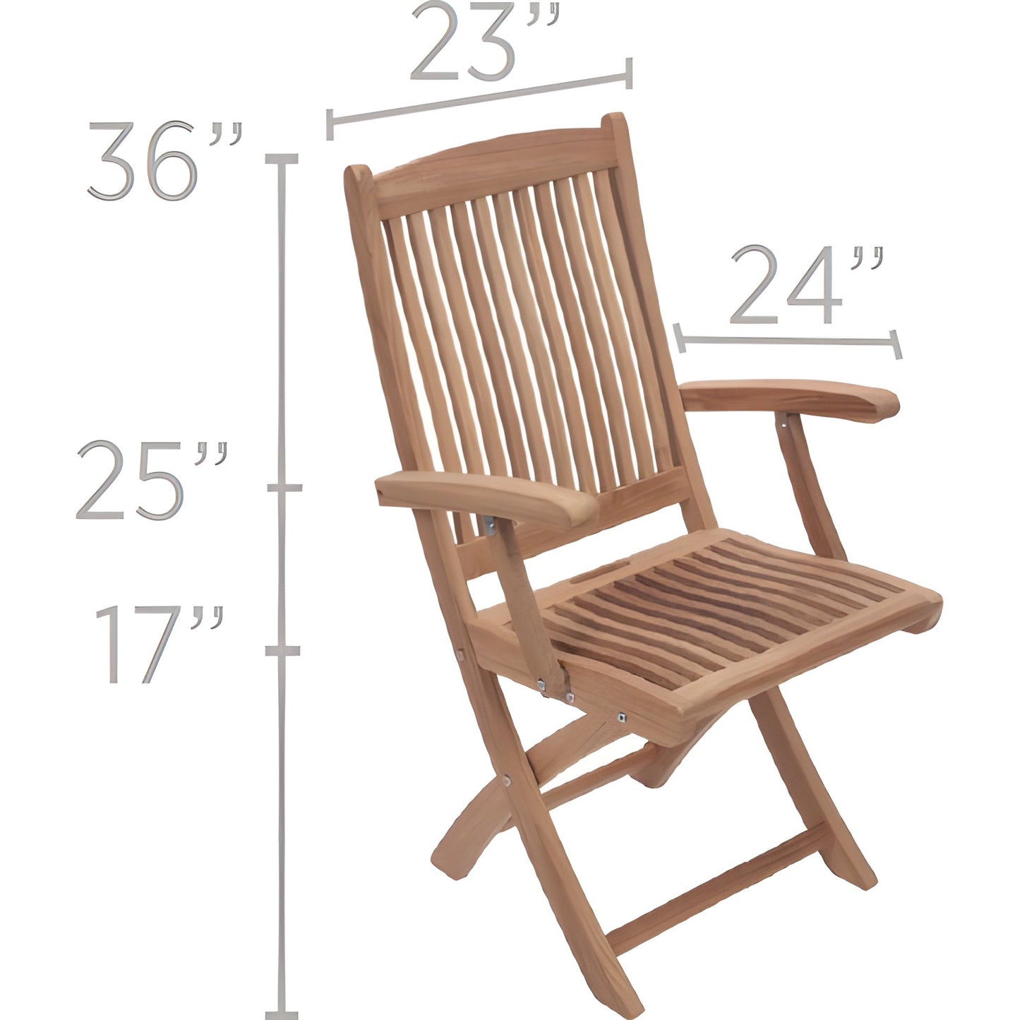 Royal Teak Collection Sailor Folding Side Chair - SFC