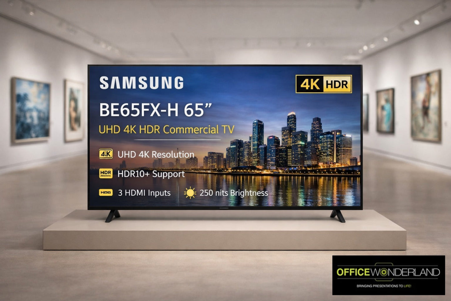 Samsung  Series 65" UHD 4K HDR Commercial display - Buy Online  Authorized Dealer - BE65FXH
