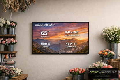Samsung UHD 4K HDR Commercial Display -No Wi-Fi - QB65CN