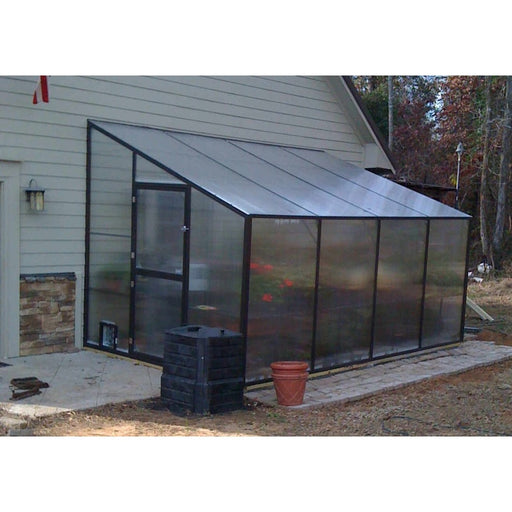 Santa Barbara | Montecito Aluminum Lean-To Greenhouse / Sunroom Kit With 8mm Twin-wall Polycarbonate Glazing - SB-MONT-68-M