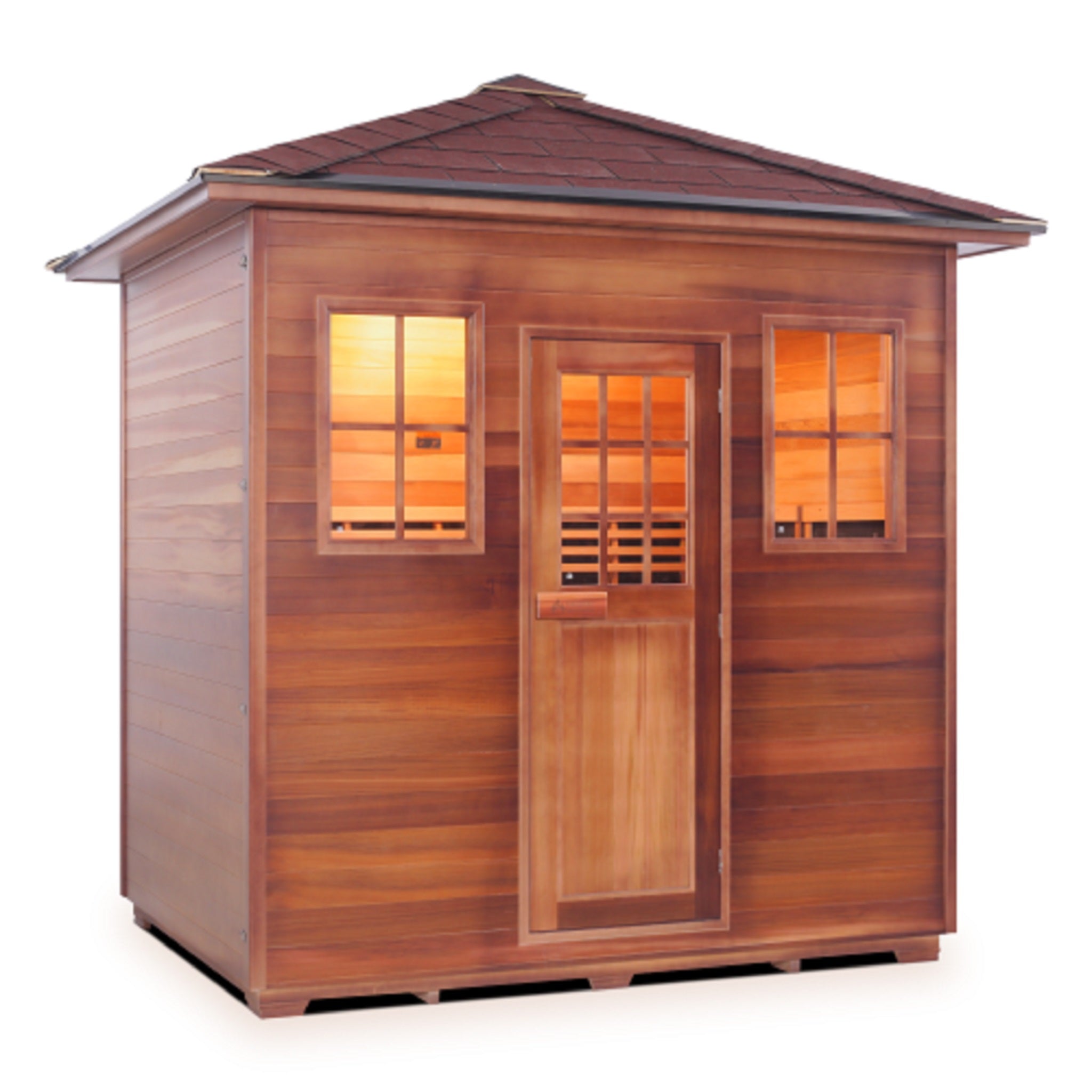 Enlighten Sauna Hybrid Sapphire 5-Person Outdoor Low EMF Sauna - H-16380