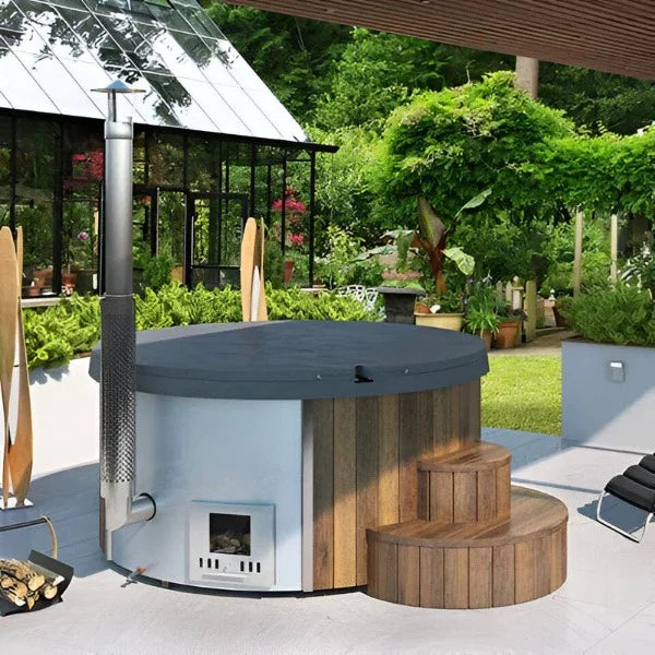 SaunaLife Model S4N Wood-Fired Hot Tub 676-SL-MODELS4-NTL