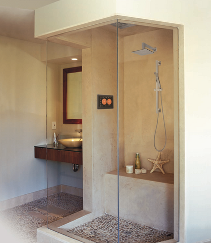 Smart Shower Kit | Waterproof 10" Device | The "Wellness Shower Package" by ThermaSol w/ ThermaTouch