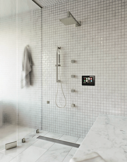 Smart Shower Kit | Waterproof 10" Device | The "Wellness Shower Package" by ThermaSol w/ ThermaTouch