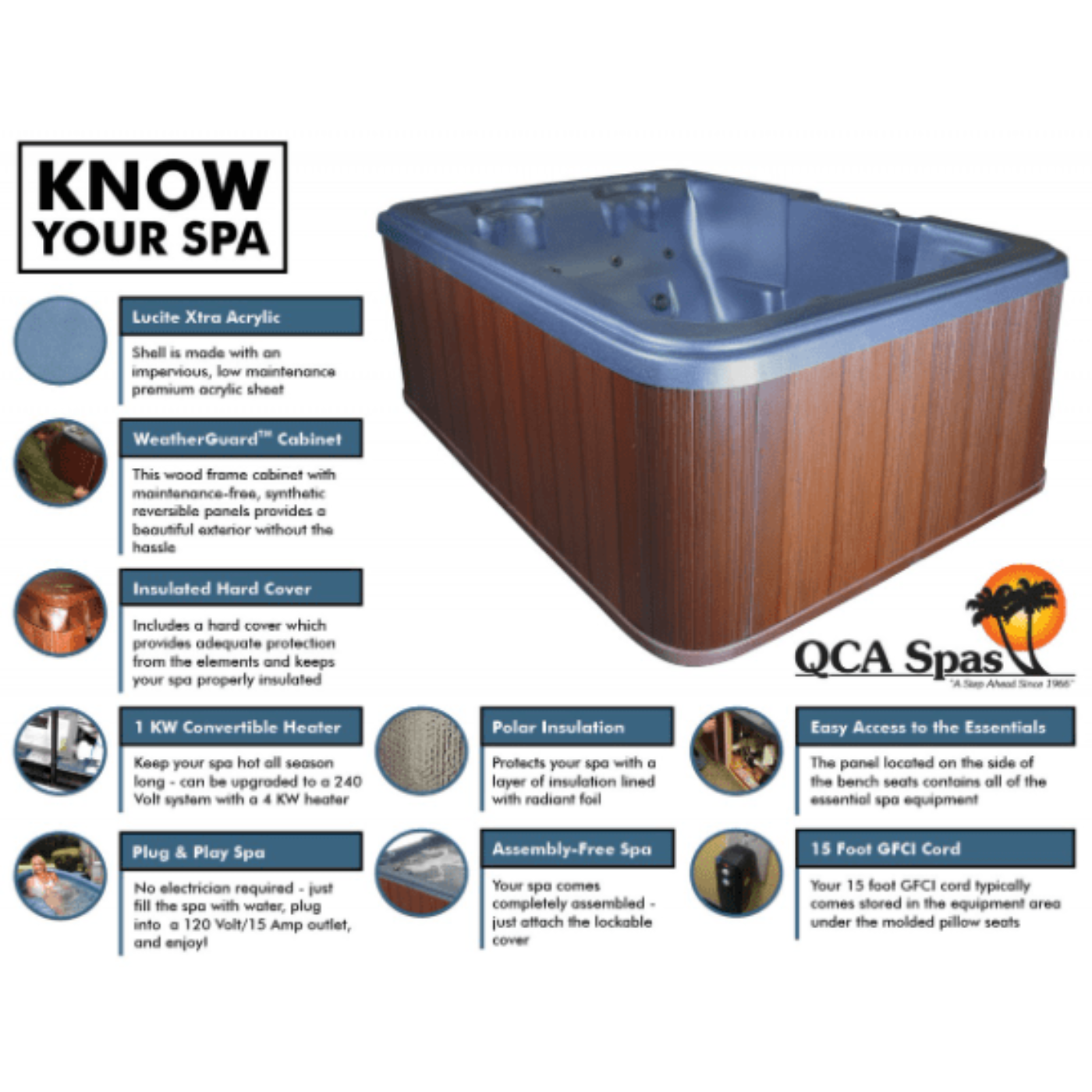 QCA Spas - Star Series - Mystic 4 Person