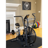 Signature Fitness Upright Fan Bike with Adjustable Seat and Handlebars for HIIT and Cardio Training -SF-F2