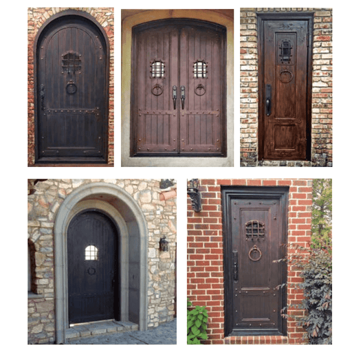 Premier Iron Doors USA Made Custom Iron Entry Door Castle Design