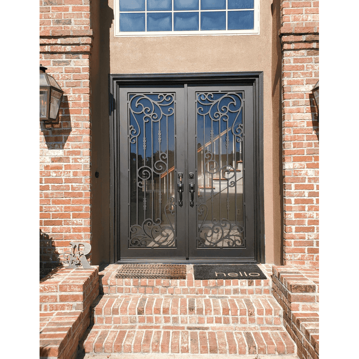 Premier Iron Doors USA Made Custom Iron Entry Door Orleans Design