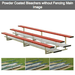 2-3 Row Powder Coated Aluminum Bleachers - BLDP-3ALPC