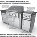 Sunstone Metal Products Ruby Gas Grills - 3 Burner 30" Ruby Drop in Gas Grills