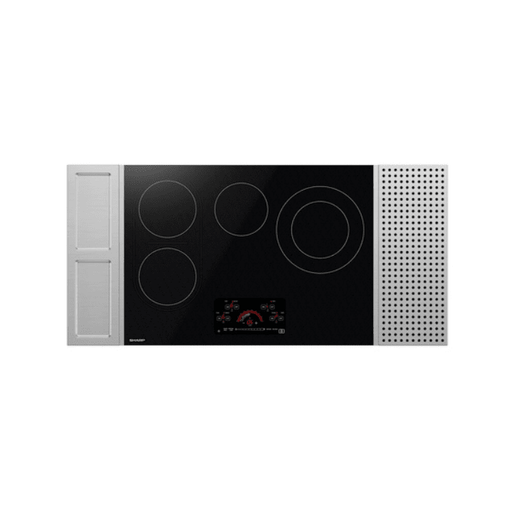 Sharp USA 30 in. Drop-In Radiant Cooktop with Side Accessories - SCR3042FB