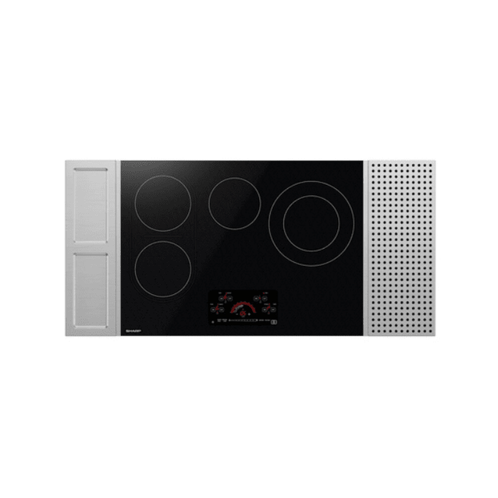 Sharp USA 30 in. Drop-In Radiant Cooktop with Side Accessories - SCR3042FB