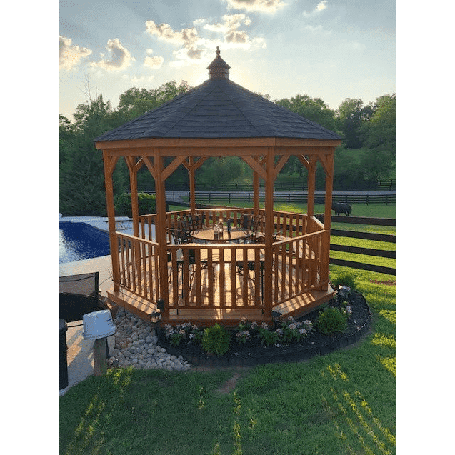 Amish Country Gazebos Wood Gazebo-In-A-Box KIAB-WGIB