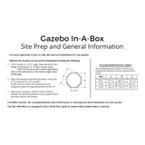 Amish Country Gazebos Vinyl Gazebo-In-A-Box KIAB-VGIB