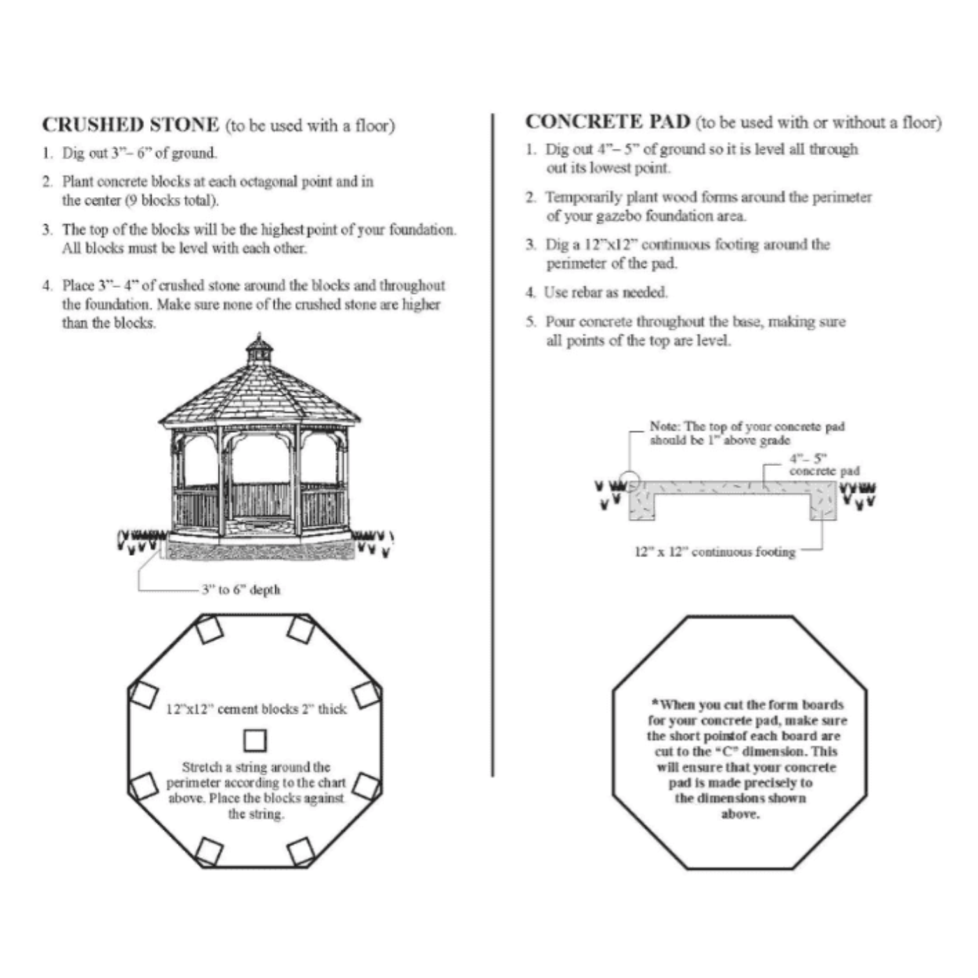 Amish Country Gazebos Vinyl Gazebo-In-A-Box with Floor