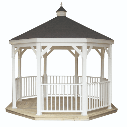 Amish Country Gazebos Vinyl Gazebo-In-A-Box with Floor