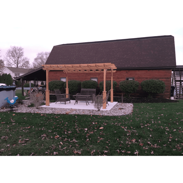 Amish Country Gazebo Pergola-In-A-Box 10 x 12 KIAB-PIB