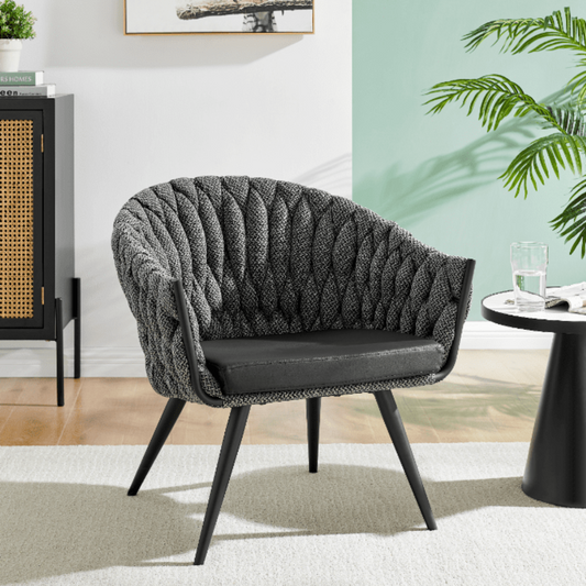 New Pacific Direct Fabian Fabric/ PU Accent Arm Chair -  1240018-5776