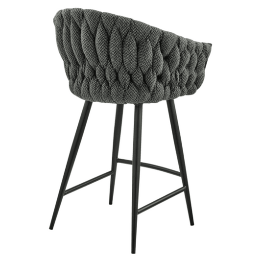 New Pacific Direct Fabian Fabric/ PU Counter Stool w/ Arms 1240016-5776 - 1240016-5776