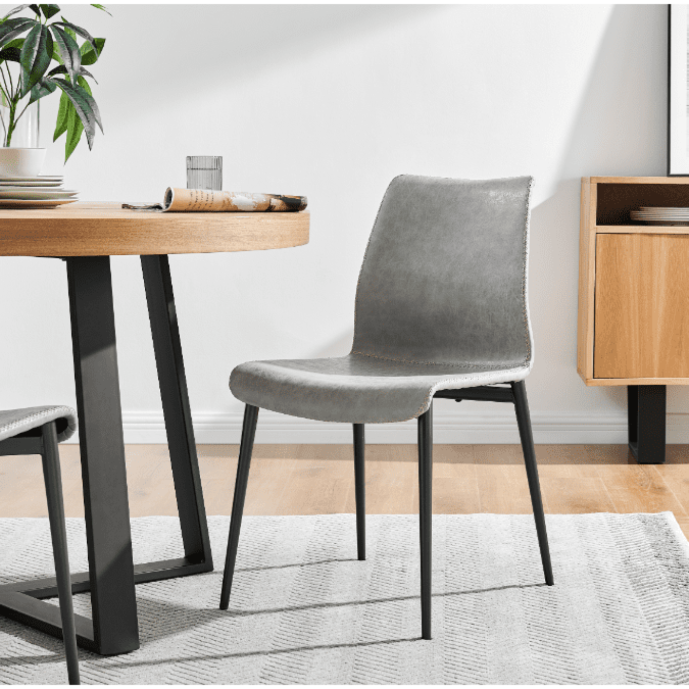 New Pacific Direct Jayden PU Dining Side Chair, (Set of 2) -  9300126-239