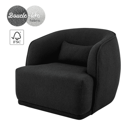 New Pacific Direct Steward Fabric Swivel Accent Chair -  1900188-576