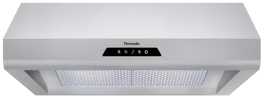 Thermador Masterpiece Series 30" Wall Mount Range Hood, 600 CFM, Halogen Lights, 4-Speed Touch Control, 7-Segment Display - HMWB30FS