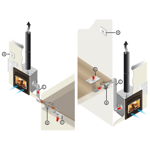 Osburn Horizon Wood Burning Fireplace - OB04010