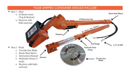 LimbSaw Hydraulic Circular Saw - Standard Boom - LSC-FULL-0100