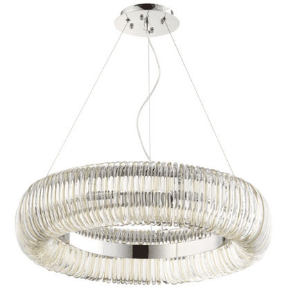 Cyan Design Beaming Around Pendant | Chrome - Medium 08849