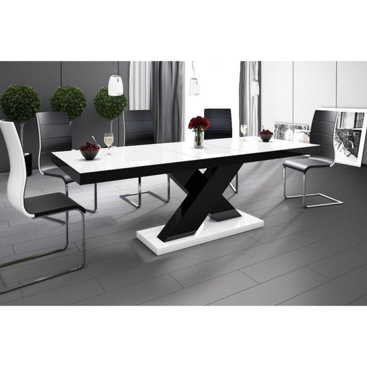 Maxima House XENA Dining Set white/black - HU0038K-104