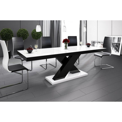 Maxima House XENA Dining Set white/black - HU0038K-104