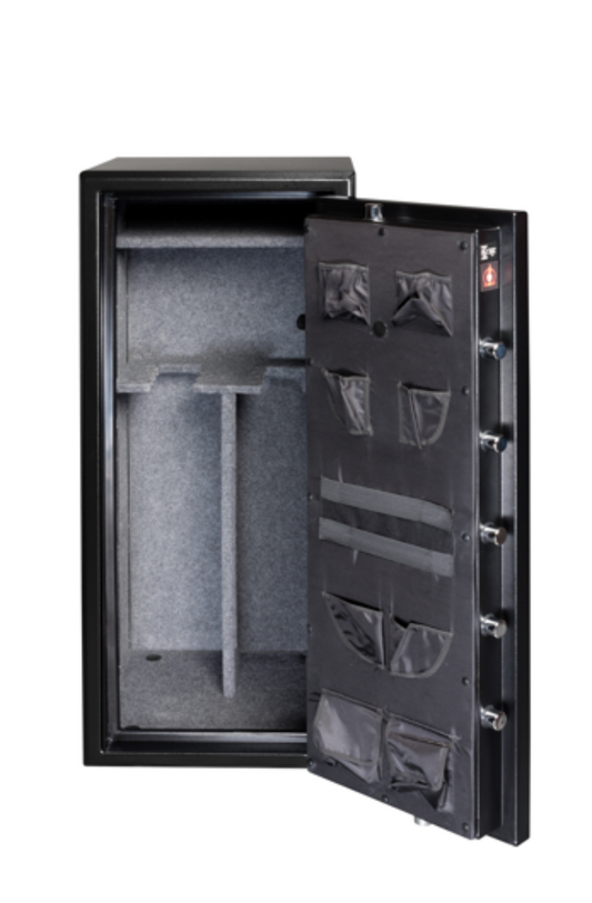 Gardall Black Firelined BF Gun Safe w/ Gold Trim - BGF6024-B-C