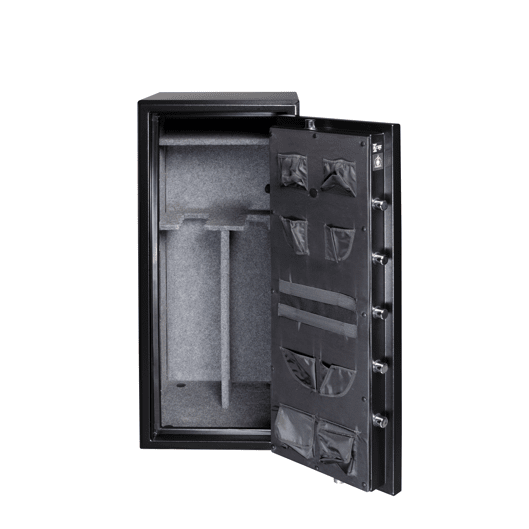 Gardall Black Firelined BF Gun Safe w/ Gold Trim - BGF6024-B-C