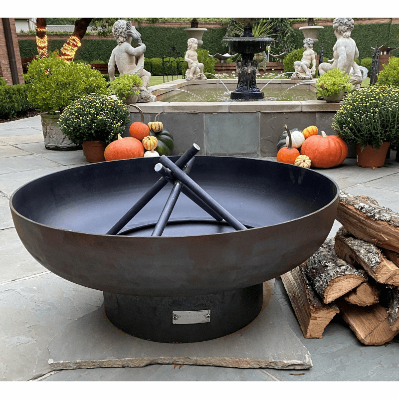 SeasonsFirePitsEllipticalSteelFirePitOutdoor