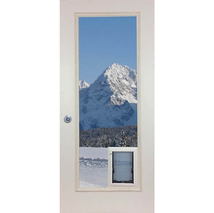 Security Boss MaxSeal French Door Glass Panel With Pet Door - fgp-max-21-ME-SI