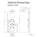 Pulse Showerspas Hammered Copper Orb Shower Panel - Sedona Showerspa - 1041