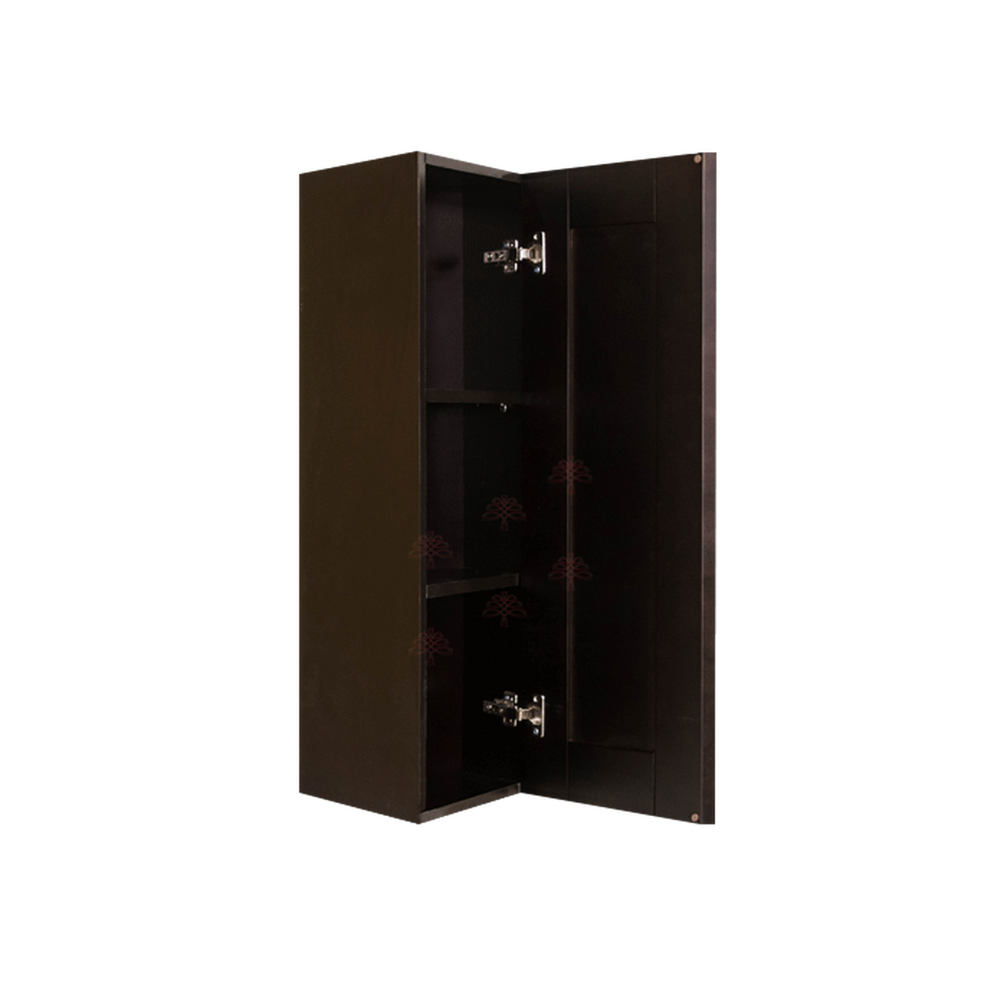 Selected Vendors Anchester 12" x 30" Wall-Mounted Frameless Espresso Wood Cabinet - AE-WEA1230