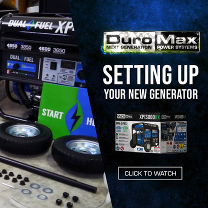 DuroMax XP13000HX 13,000-Watt 500cc Electric Start Dual Fuel Portable Generator
