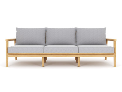 Royal Teak Collection Seville Sofa / 3-Seater Sofa with Granite Cushions - SEV3S-G