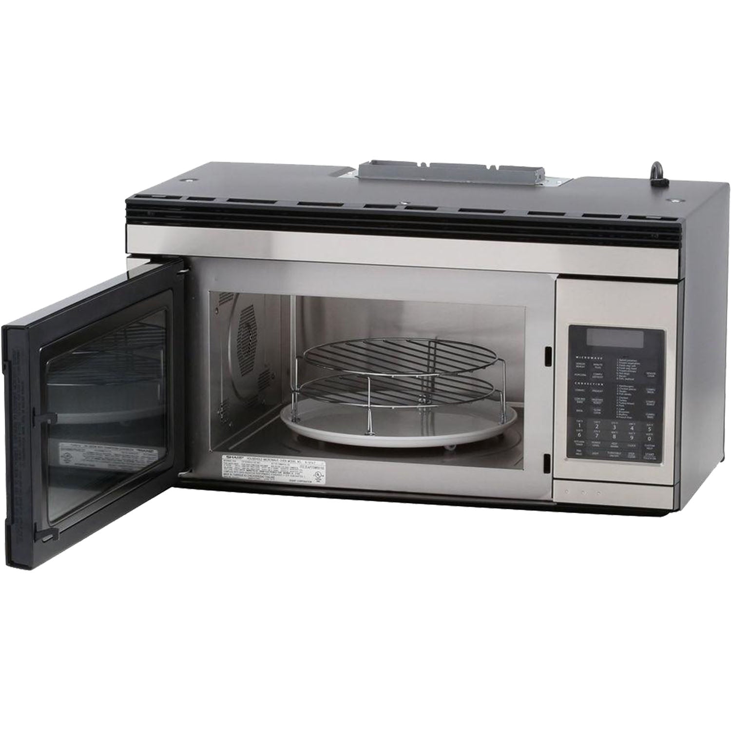 Sharp 1.1 cu. ft. 850W 30 in. Over-the-Range Convection Microwave in Stainless Steel R1874T