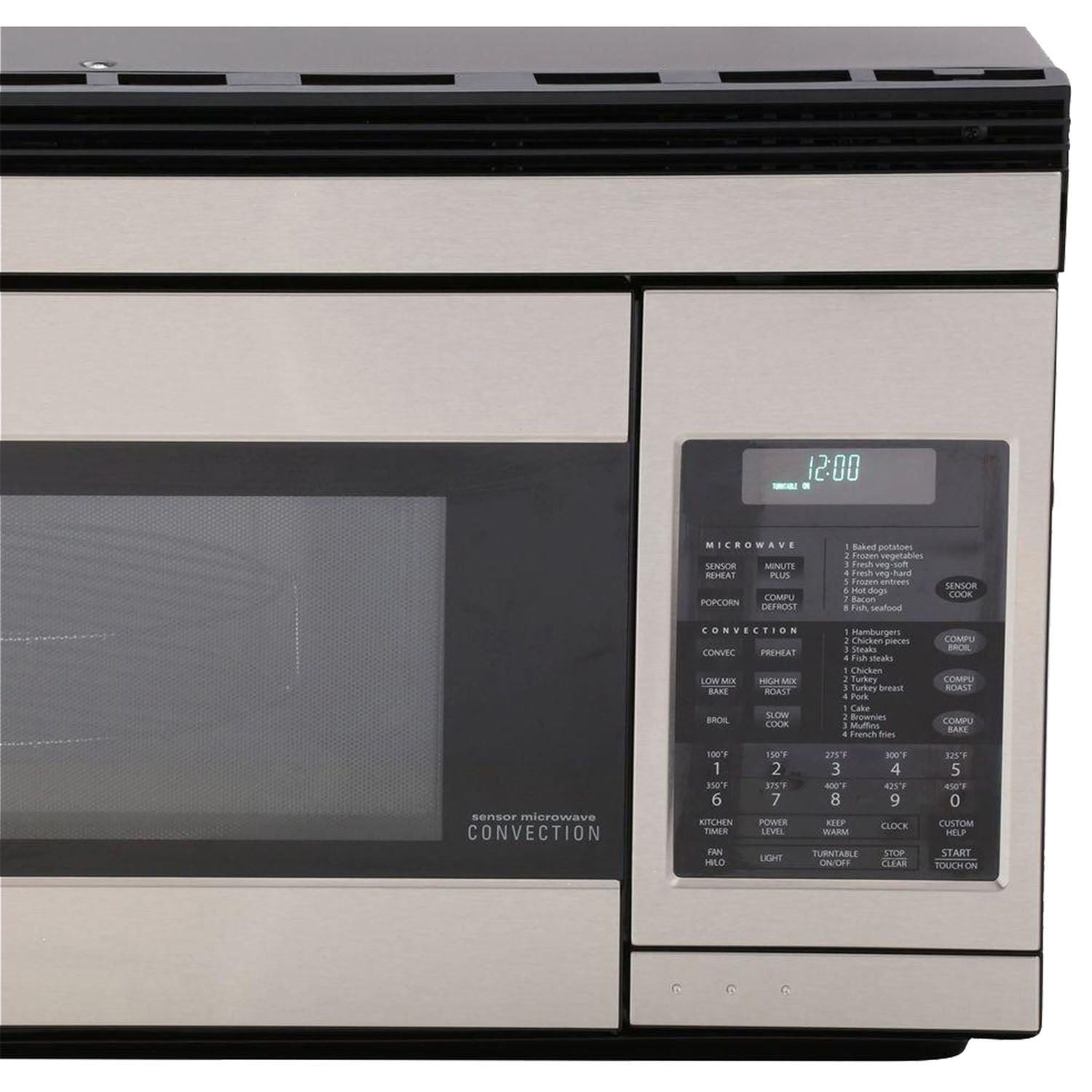 Sharp 1.1 cu. ft. 850W 30 in. Over-the-Range Convection Microwave in Stainless Steel R1874T