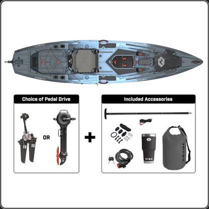 Vibe Kayak Shearwater 125 + Drive Bundle (Memorial Day)