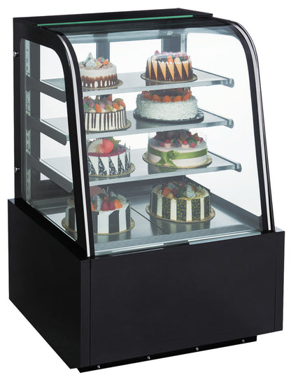 Chef AAA - 48" Curved Glass Bakery Case - TDB48R-CB