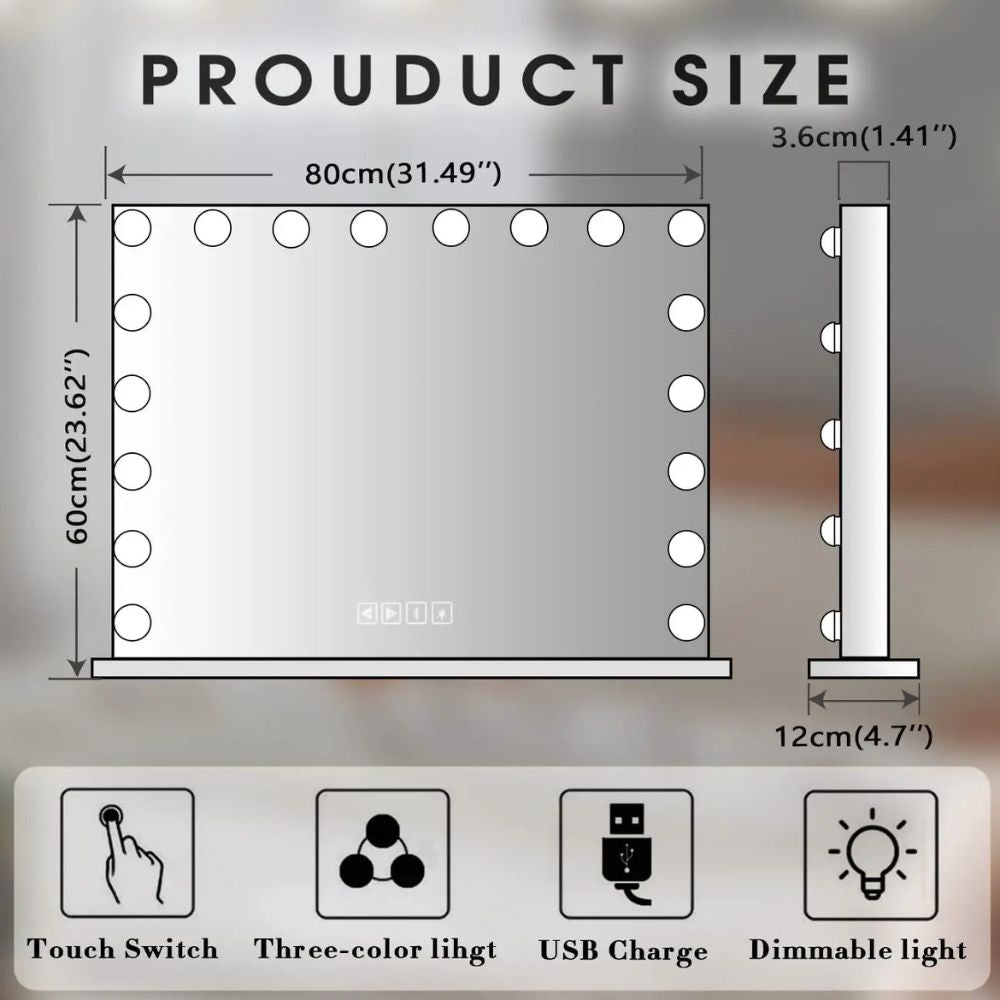 ShineWave Makeup Mirror - Procure Décor