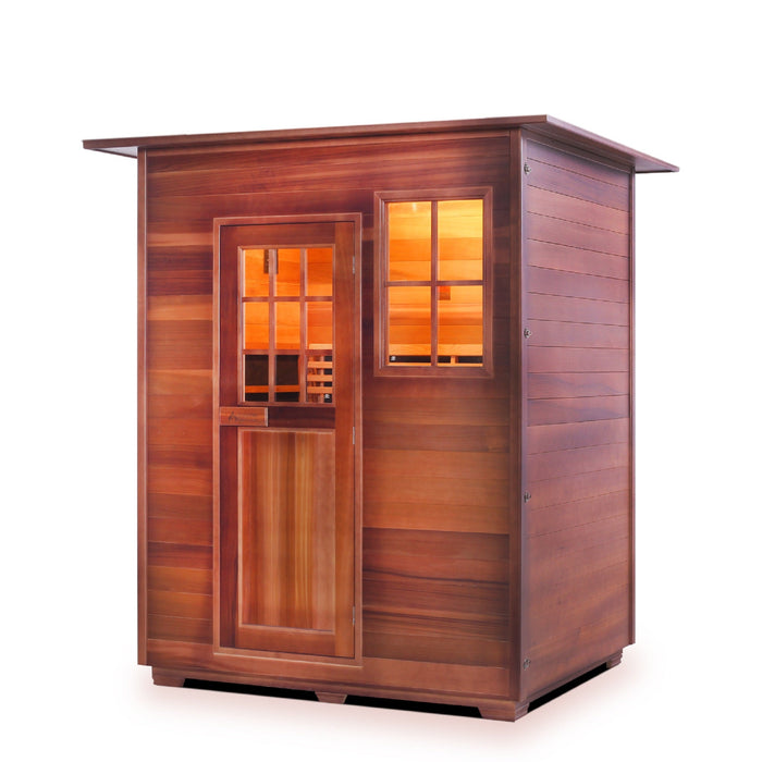 Enlighten Sauna InfraNature Sierra 3-Person Indoor Sauna - I-16377