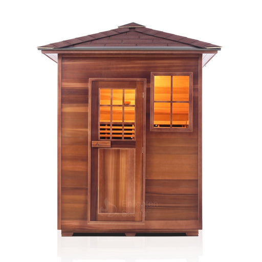 Enlighten Sauna InfraNature Sierra 3-Person Outdoor Sauna - 16377