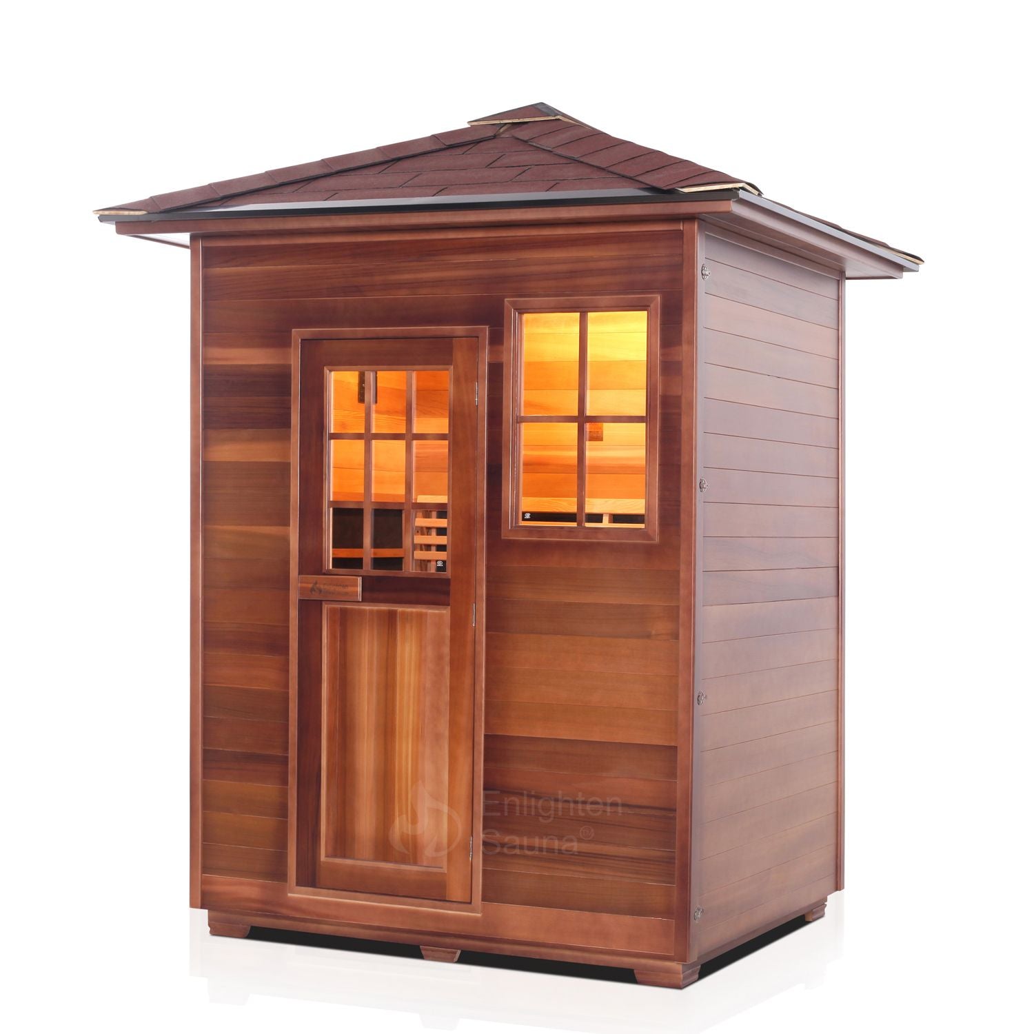 Enlighten Sauna InfraNature Sierra 3-Person Outdoor Sauna - 16377