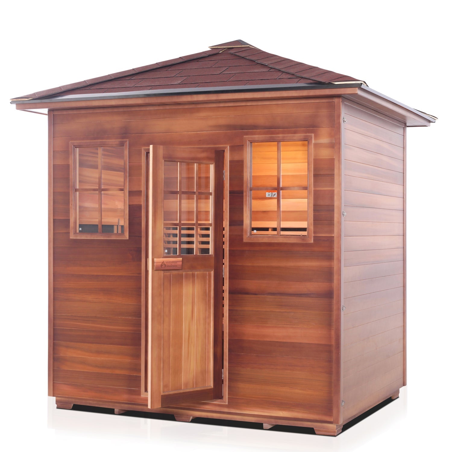 Enlighten Sauna Infranature Original Infrared Sierra 5 Person Outdoor Low Emf Sauna - 16380